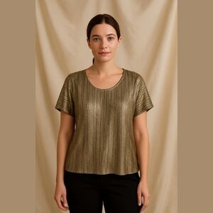 Carolina Belle gold vintage blouse